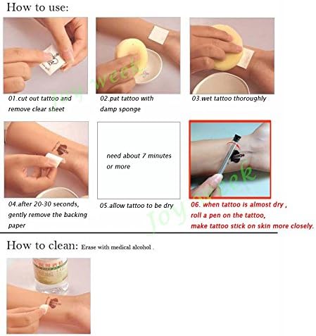 وشم مؤقت مقاوم للماء بتصميم فراشة وزهرة وجناح للنساء – TH-589 لمظهر صيفي أنيق يدوم