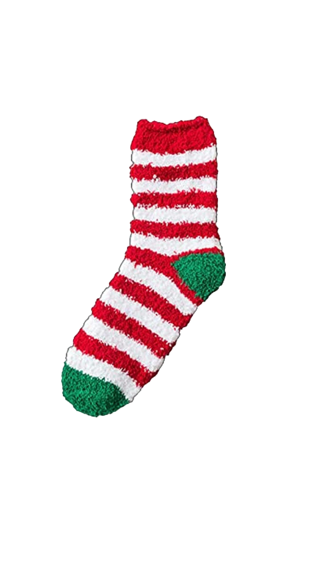 جوارب عيد الميلاد السميكة الدافئة Christmas Socks جوارب صوف شتوية للنوم المنزلي منفوشة جوارب سرير