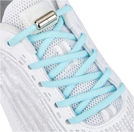 أربطة حذاء مطاطية بدون ربط مع قفل معدني مغناطيسي — تركيبة مرنة مريحة، مقاس واحد يناسب الجميع، مثالية للجري والرياضات والنشاط اليومي  - أزرق T10_ B