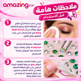 الوشم الكريستالي جواهر أحجار الراين ملصقات أحجار كريمة للجسم تاتو مؤقت عيون  لتزيين الاظافروالوجه حفلات الهذيان ملصقات وجه انيقة للنساء (T-b1e)