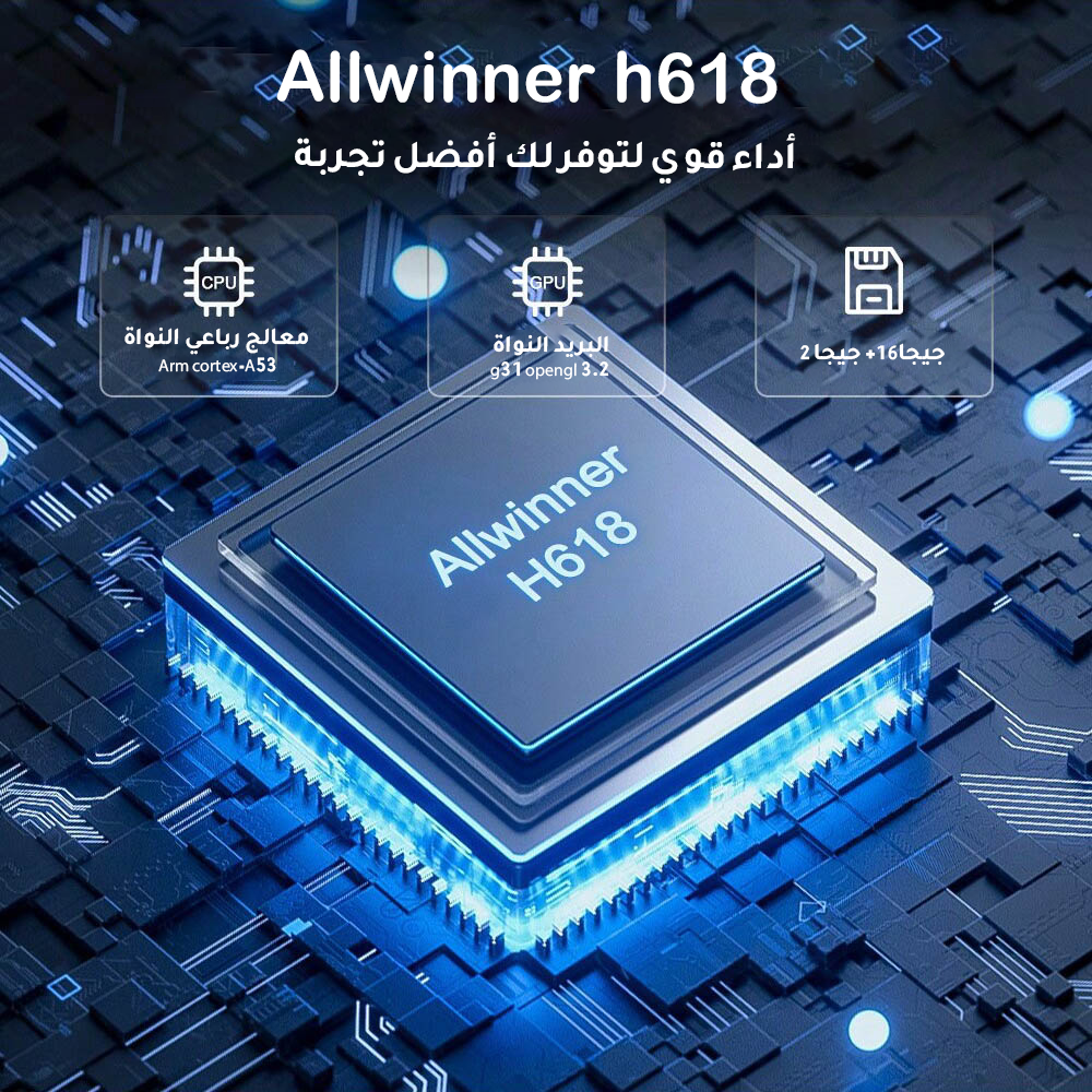 عصا تلفاز I96 D1، 2GB رام + 16GB تخزين، 4K UHD، واي فاي مزدوج، وحدة صوتية، أندرويد ATV، مثالية للبث والشاشات الذكية