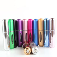 5ML إعادة الملء العطور البسيطة زجاجة رذاذ الألومنيوم رذاذ البخاخة السفر المحمولة زجاجة محمولة - فوشيا