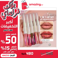 SHEGLAM  قلم تحديد الشفاه Lip Rules & Gloss -Play Fair ، قلم أحمر الشفاه والآيلاينر  - يدوم طويلا ومقاوم للماء - محدد الشفاه Judgey Much