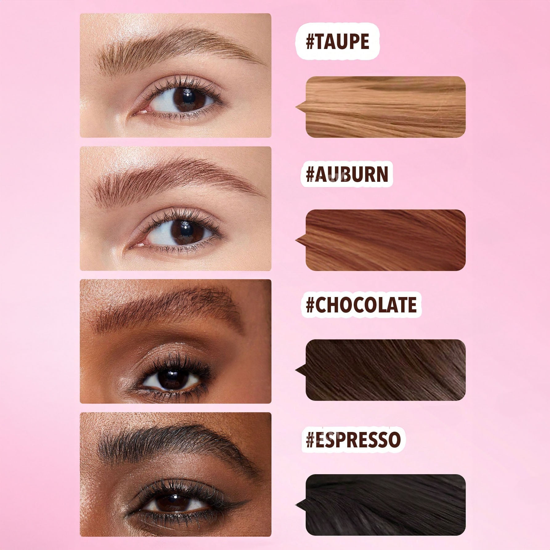 SHEGLAM فرشاة وجيل تحديد الحواجب - لإطلالة طبيعية تدوم طوال اليوم - مقاوم للماء وثابت طويلًا، تركيبة غنية لتحديد الحواجب، مثالي للمكياج - Espresso