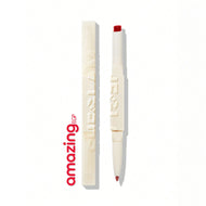 SHEGLAM أحمر الشفاه Glam 102 Sheer Tinted Lipstick & Liner  طقم محدد شفاه وأحمر شفاه أحمر شفاه لامع يدوم طويلاً  احمر شفاه شيجلام ، غني بفيتامين E، مقاوم للماء والتلطخ  - Cherry Glaze