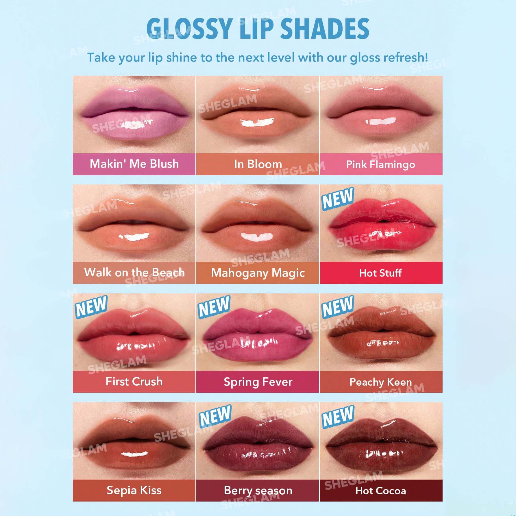 SHEGLAM ملمع شفاه لامع مثالي وممتلئ بلون بنفسجي لامع ومرطب وممتلئ ومصل شفاه مغذي وممتلئ غير لاصق وأحمر شفاه بزيت جوز الهند ومستحضرات تجميل الشفاه ومغذي يدوم طويلا ولامع للعناية بالشفاه ملون للعناية بالشفاه |  Sepia Kiss