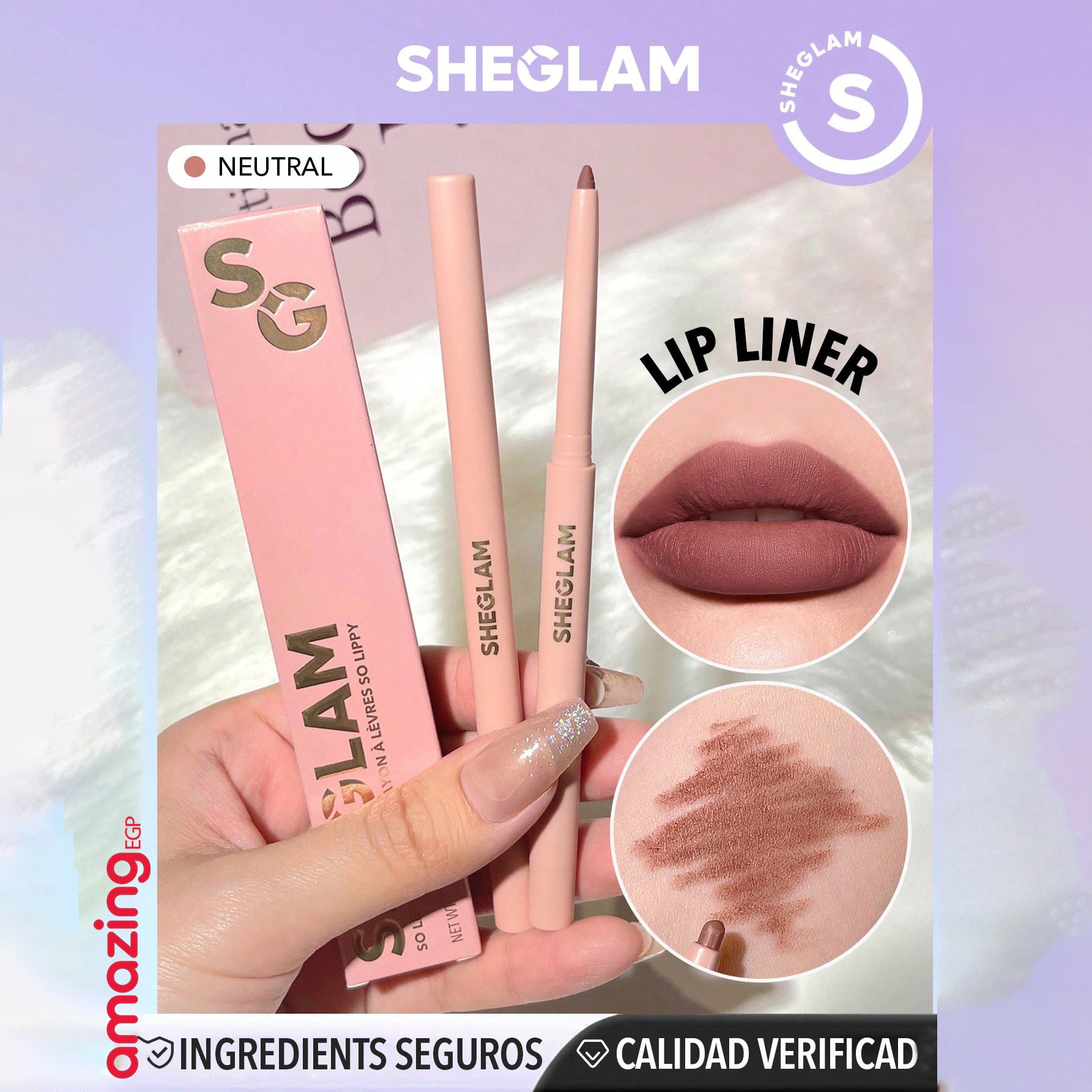 SHEGLAM  قلم تحديد شفاه  قلم أحمر الشفاه والآيلاينر  - يدوم طويلا ومقاوم للماء - محدد الشفاه SO Lippy -  Neutral | SHEGLAM shein احمر الخدود احمر شفاة الآيلاينر ايشادو حاجب حواجب شفاه شفايف شى ان شى كلام ظل عيون فرشاة قلم أحمر الشفاه مستحضرات التجميل مكيا