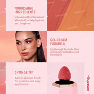 SHEGLAM بلشر سائل للخدين خفيف الوزن يدوم طويلا مقاوم للتلطخ مظهر طبيعي لمسة نهائية ندية أحمر خدود سائل - Risky Business | SHEGLAM shein احمر الخدود احمر خدود احمر شفاة ايشادو بلاشر بلشر حاجب حواجب شفاه شفايف شى ان شى كلام ظل عيون فرشاة مستحضرات التجميل مك
