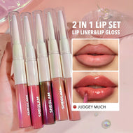 SHEGLAM  قلم تحديد الشفاه Lip Rules  Gloss -Play Fair  قلم أحمر الشفاه والآيلاينر  - يدوم طويلا ومقاوم للماء - محدد الشفاه Judgey Much | SHEGLAM shein احمر الخدود احمر شفاة ايشادو حاجب حواجب شفاه شفايف شى ان شى كلام ظل عيون فرشاة مستحضرات التجميل مكياج مي