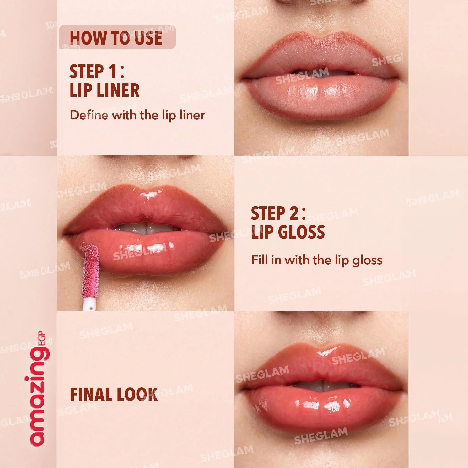 SHEGLAM  قلم تحديد الشفاه Lip Rules  Gloss -Play Fair  قلم أحمر الشفاه والآيلاينر  - يدوم طويلا ومقاوم للماء - محدد الشفاه Play Fair | SHEGLAM shein احمر الخدود احمر شفاة ايشادو حاجب حواجب شفاه شفايف شى ان شى كلام ظل عيون فرشاة مستحضرات التجميل مكياج ميكي