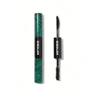 SHEGLAM ماسكارا All-In-One ماسكارا مقاومة للماء بلون برغندي، تضيف كثافة وطول للرموش، مقاومة للتلطخ والتقشير، مثالية للعيد، الشتاء، السفر والمكياج اليومي - الأسود