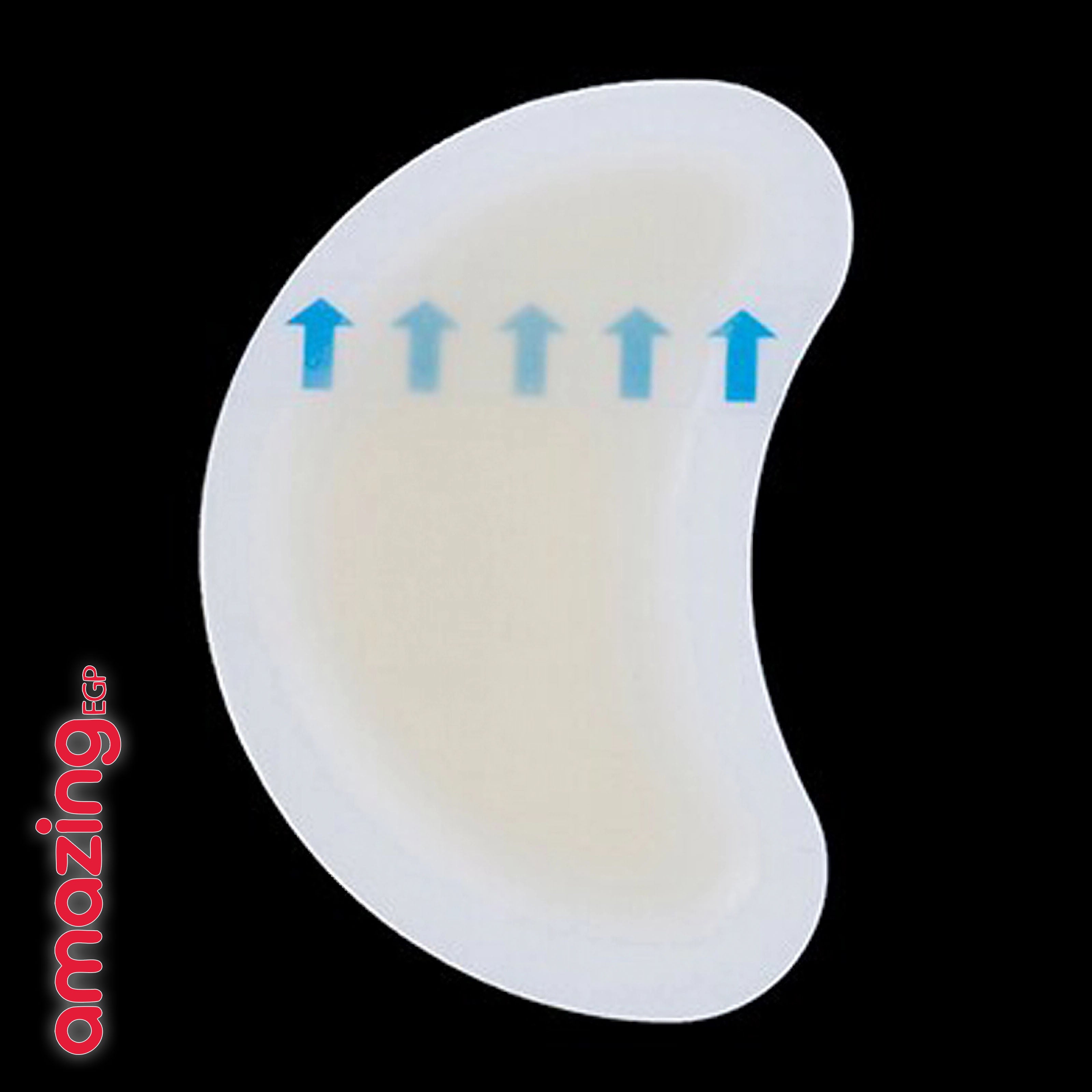 لاصقات جل لحماية كعب القدم ومنع التقرحات – شفافة، مقاومة للماء ومضادة للاحتكاك - XL