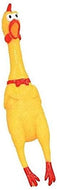 دمية مطاطية كبيرة مضحكة لدجاجة صفراء تصيح - لعبة استرخاء مضحكة صالحة للعض لدجاجة تزقزق تصلح للاطفال والحيوانات الاليفة والكلاب