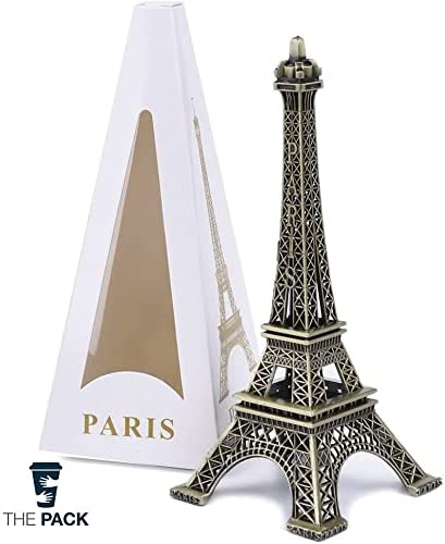 ديكور برج إيفيل من بحجم (8 سم) تمثال معدني لبرج إيفيل باريس تمثال نصفي طبق الأصل لغرفة الرسم وطاولة ديكور وحامل مجوهرات ( 3.5 ×8 سم)