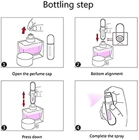 5 مللي زجاجة عطر صغيرة محمولة السفر قابلة لإعادة الملء زجاجة رذاذ عطر ل رذاذ رائحة مضخة حالة فارغة كهدية | خصومات | amazingEGP