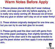 الوشم الكريستالي جواهر أحجار الراين ملصقات أحجار كريمة للجسم تاتو مؤقت عيون ، لتزيين الاظافروالوجه حفلات الهذيان ملصقات وجه انيقة للنساء (LZ63)