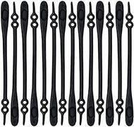 أربطة حذاء مطاطية غير قابلة للربط 14 قطعةالمجموعة أربطة حذاء من السيليكون تعمل في جميع الأحذية - أسود | خصومات | amazingEGP