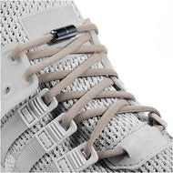 رباط حذاء باستك مرن مع قفل حلزوني قطعتين - بيج