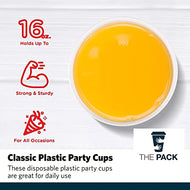 أكواب بلاستيكية حمراء  20 كوب مقاس 16 أونصة للحفلات يمكن التخلص منها  لحفلات أعياد الميلاد
