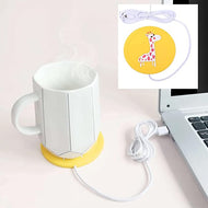 كوستر تدفئة قواعد أكواب رسوم كارتون USB تدفئة حصيرة حصيرة الوسادة كوستر للمكتب (YELLOW)