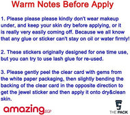 الوشم الكريستالي جواهر أحجار الراين ملصقات أحجار كريمة للجسم تاتو مؤقت عيون  لتزيين الاظافروالوجه حفلات الهذيان ملصقات وجه انيقة للنساء (LZ60)